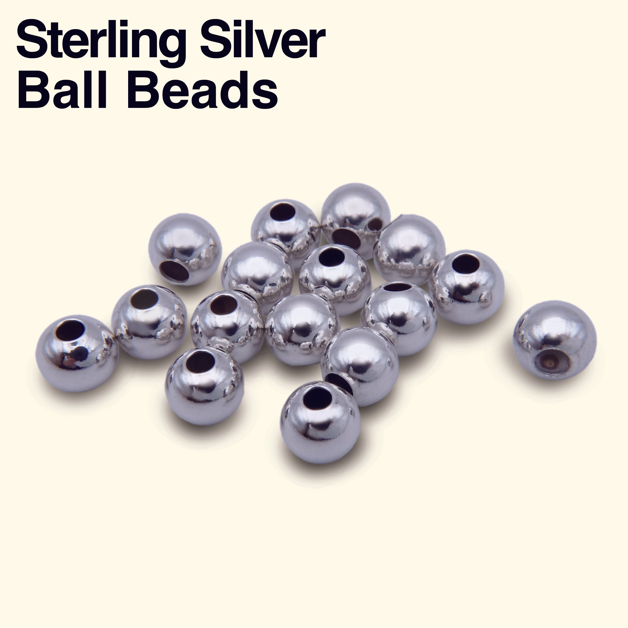 Sterling Silver Ball Beads [1 Piece]