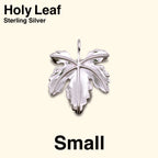 Holy Leaf Charm [Sterling Silver / Small]