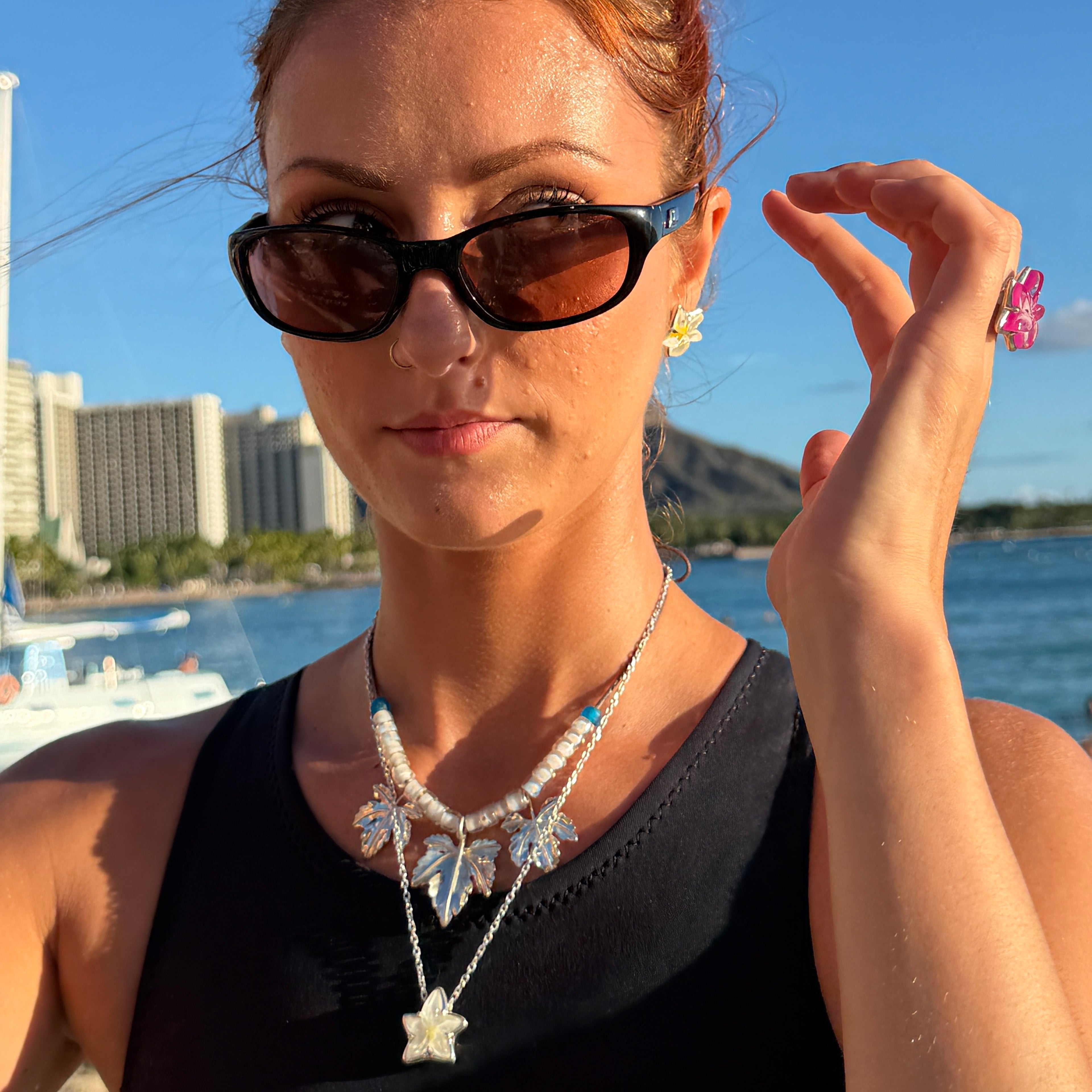 Holy Leaf Charm [Sterling Silver / Large]