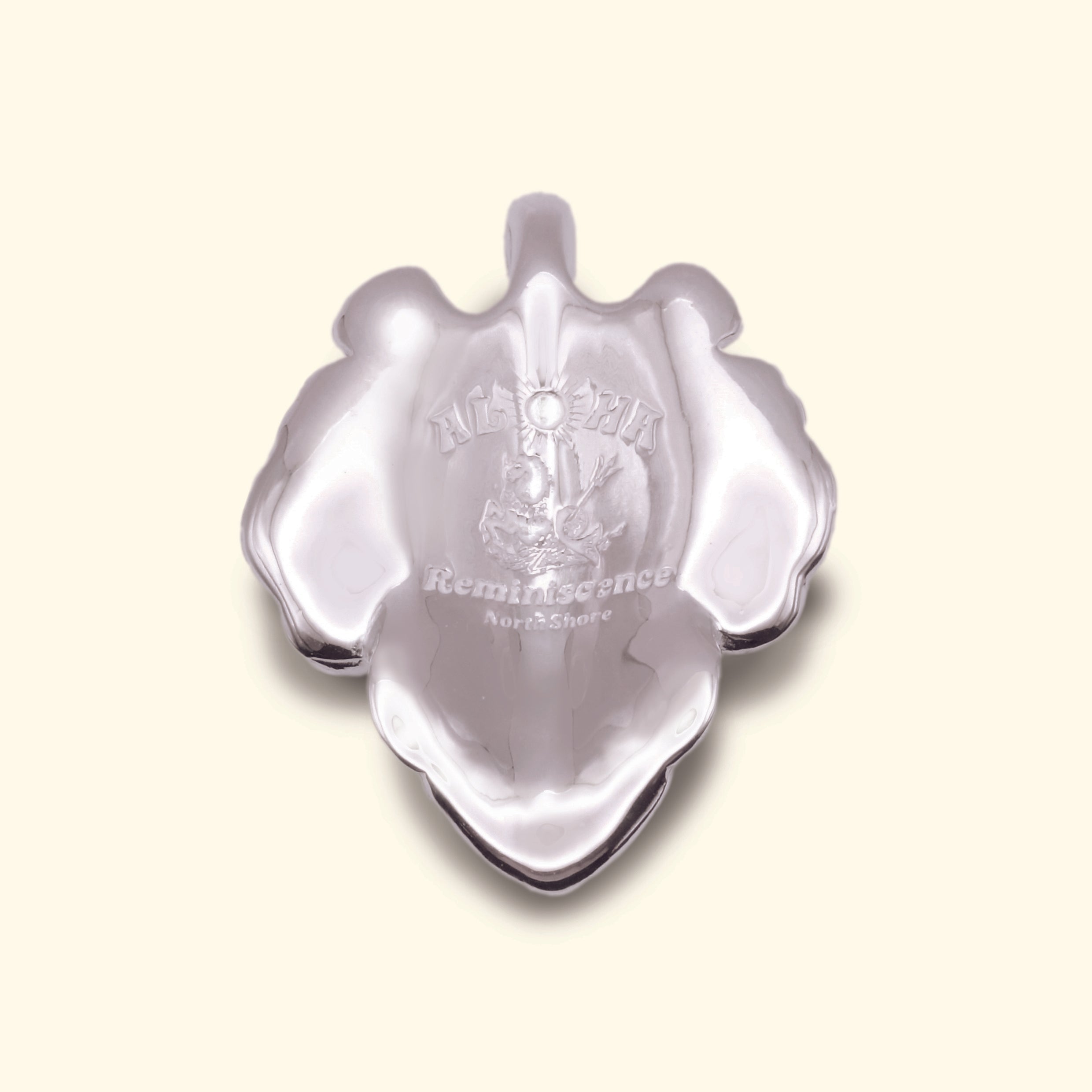 Island Leaf Charm [Sterling Silver / Large]