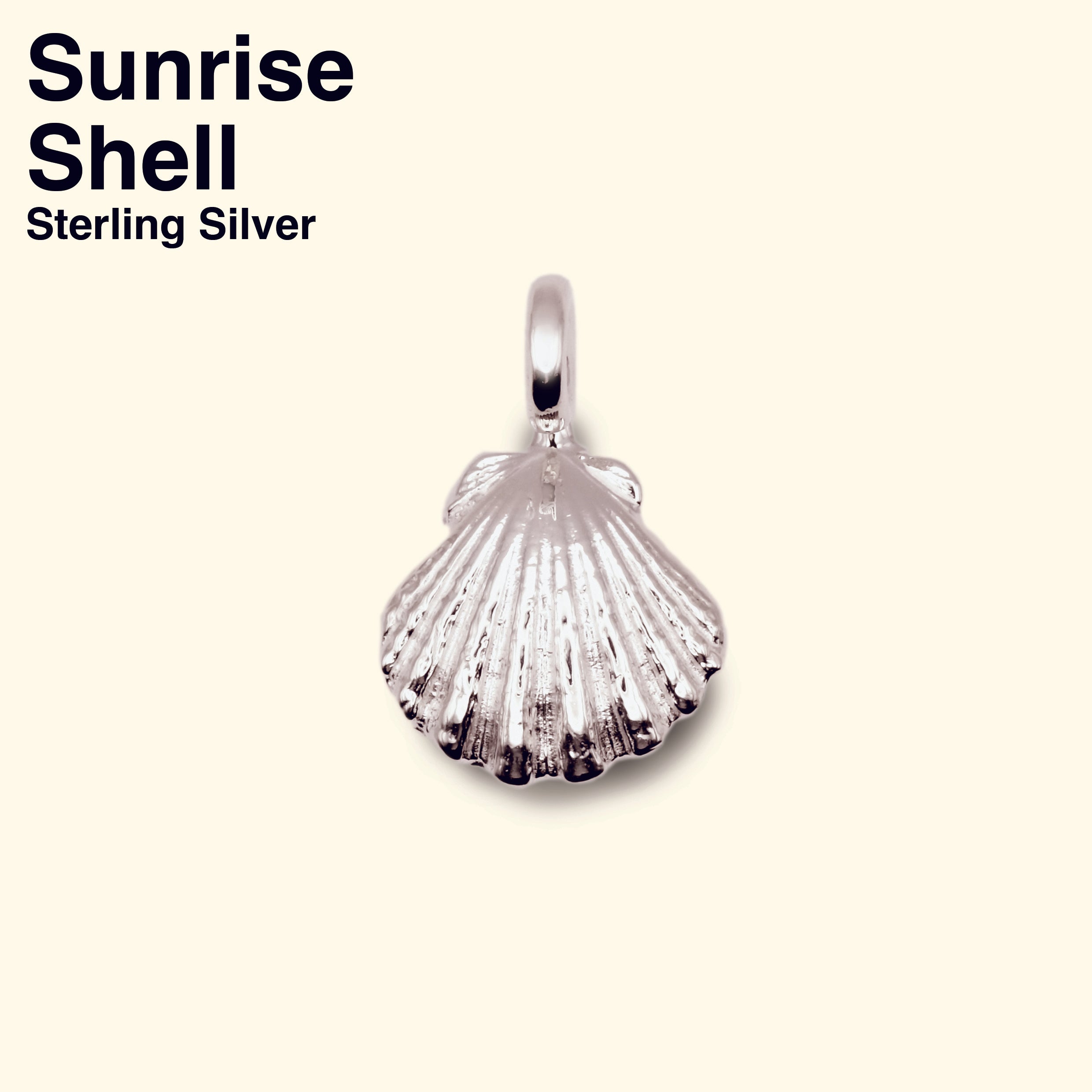 Sunrise Shell Charm [Sterling Silver]