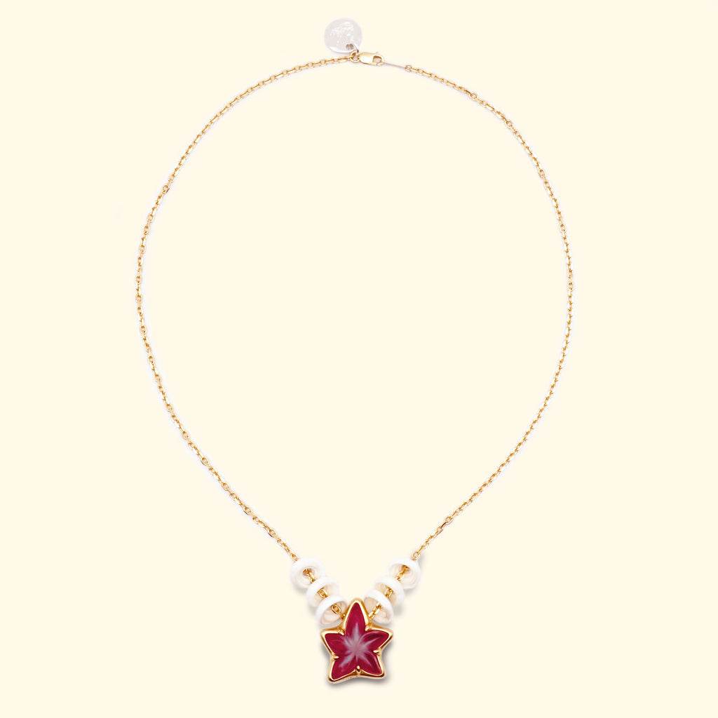 Tropical Flower Chain Necklace