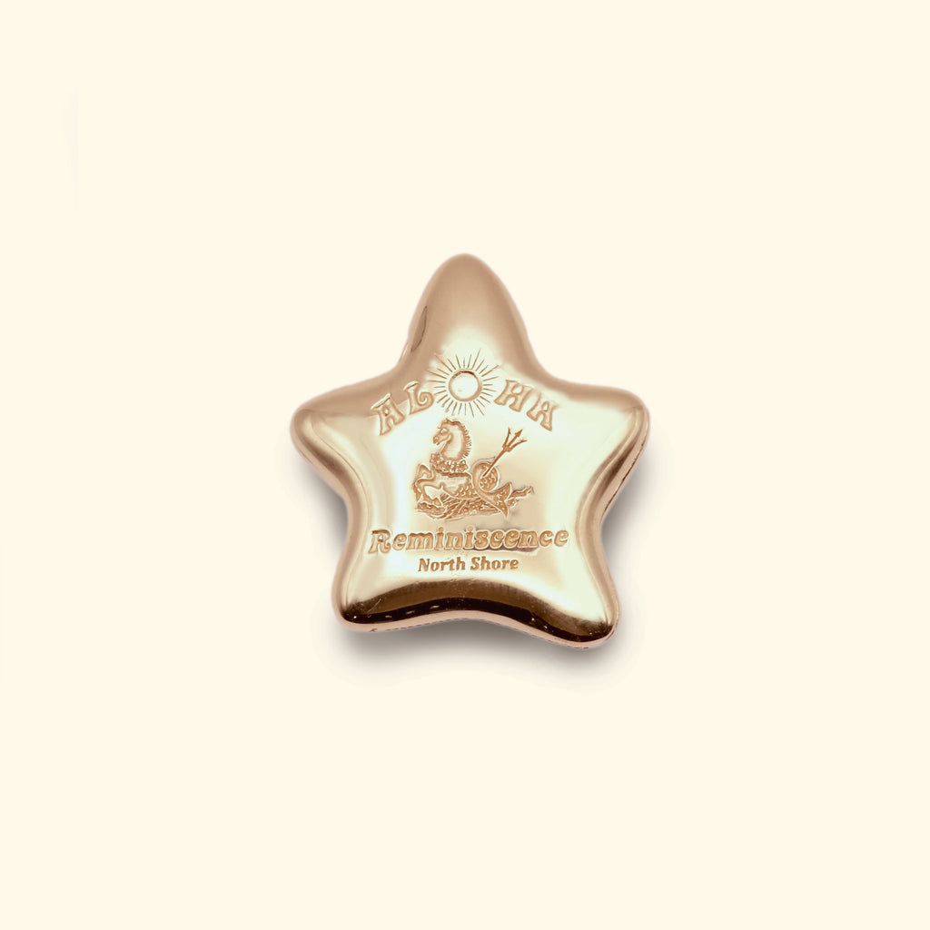 Tropical Flower Pendant [Center / 18K Yellow Gold / Purple]