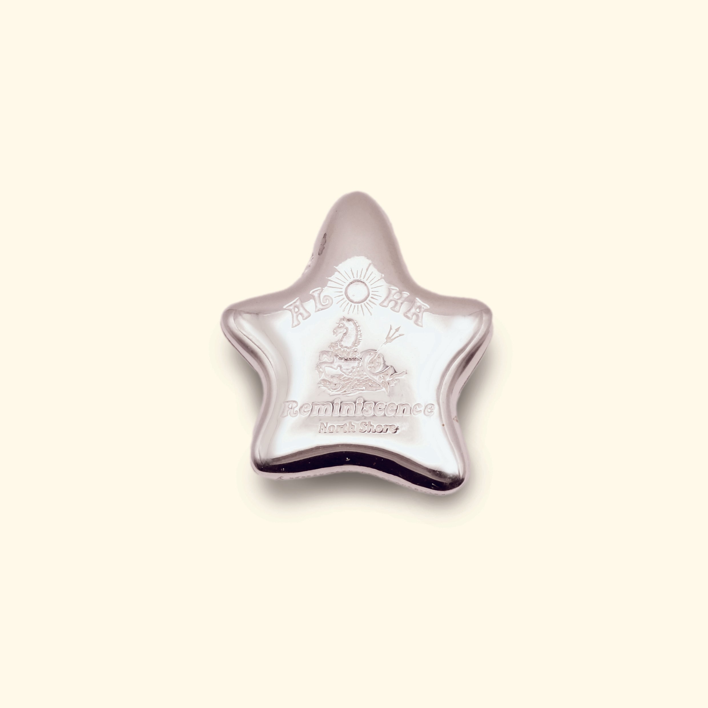 Tropical Flower Pendant [Center / Sterling Silver / Purple]