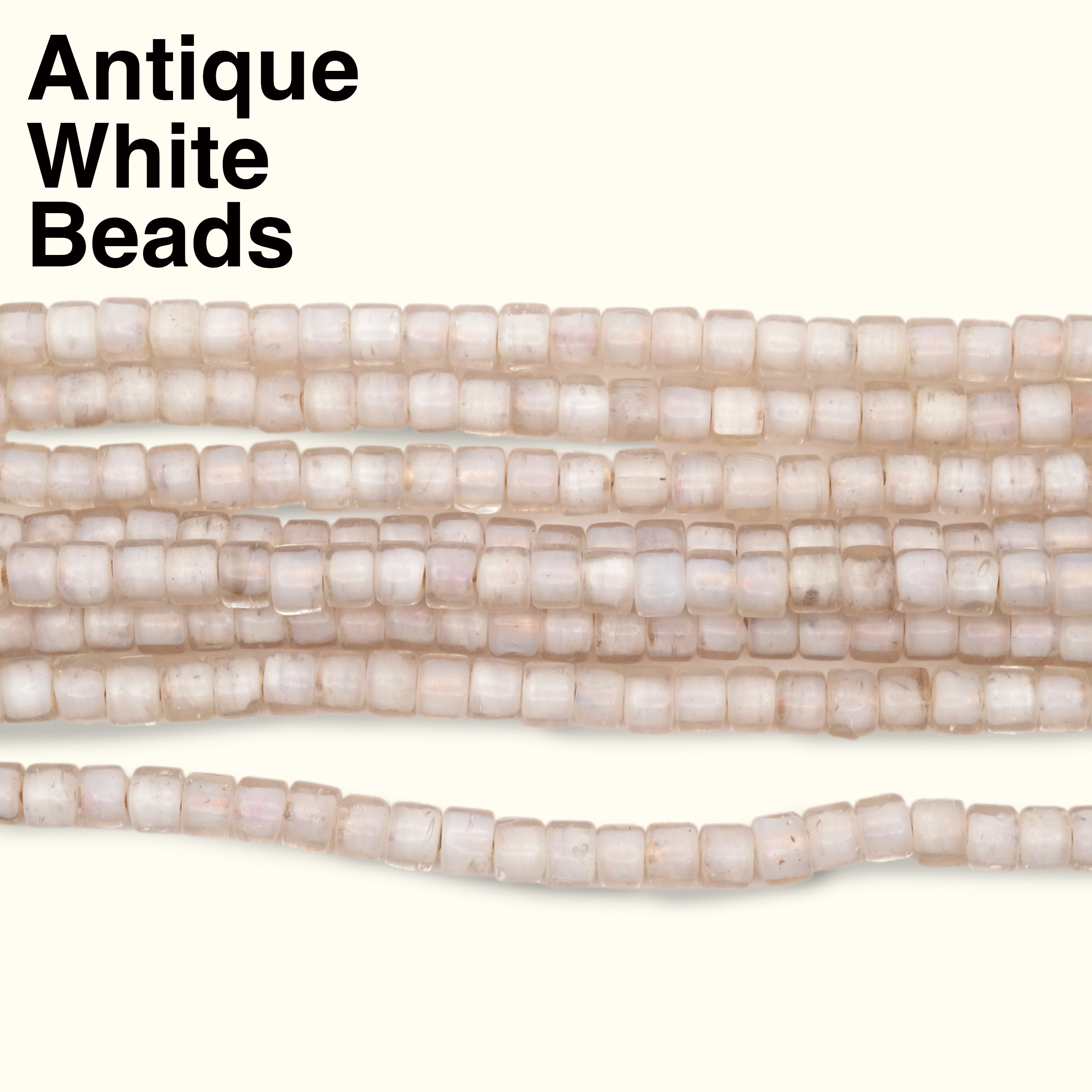 Antique White Beads [1 Piece]